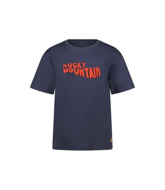 Like Flo winter slub jersey t-shirt jongens -navy blauw - Eagle