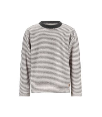 Like Flo winter t-shirt jongens - grijs - Dover - gestreept/longsleeve
