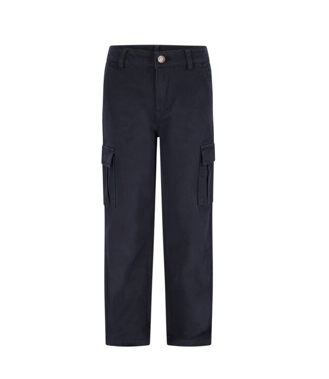 Like Flo winter twill cargo broek jongens - navy blauw - Frankys