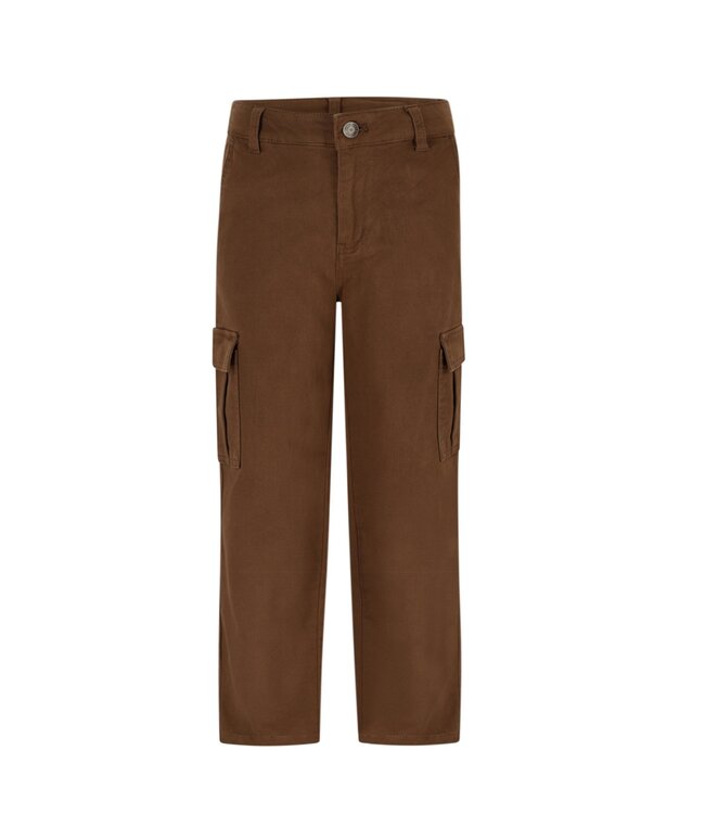Like Flo winter twill cargo broek jongens - bruin - Frankys