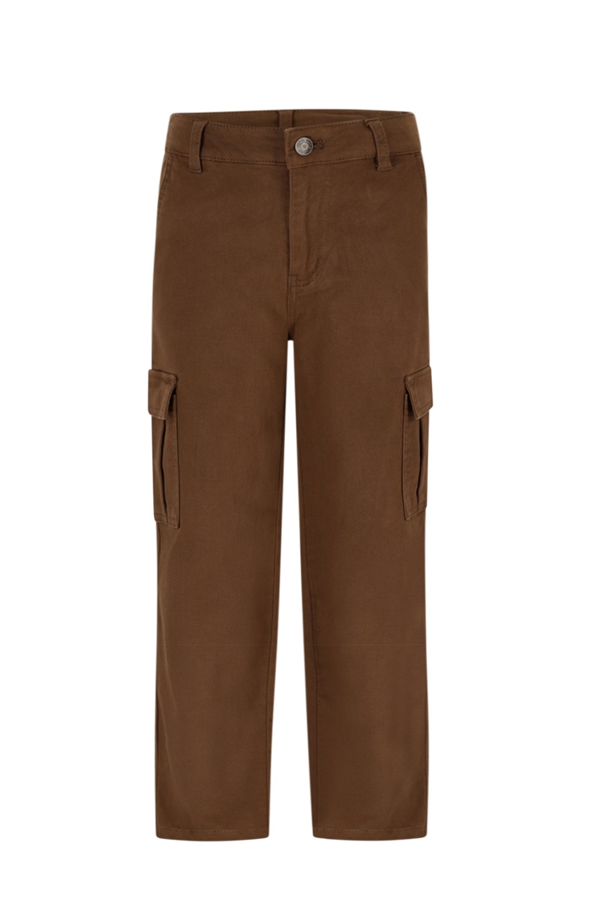 Like Flo winter twill cargo broek jongens - bruin - Frankys afbeelding