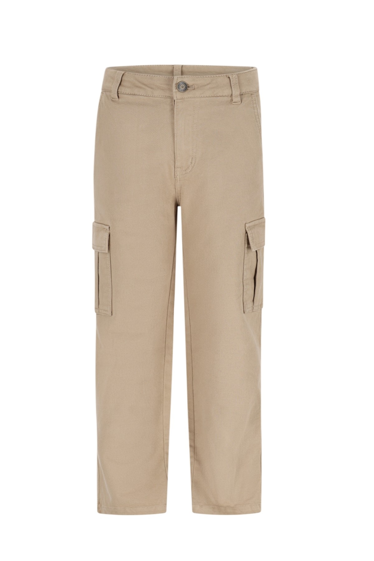 Like Flo winter twill cargo broek jongens - beige - Frankys afbeelding