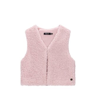 Like Flo winter gilet meisjes - roze - Diam - fur
