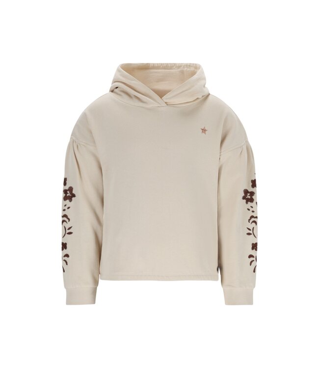 Like Flo winter sweater meisjes - beige - Dyla - capuchon