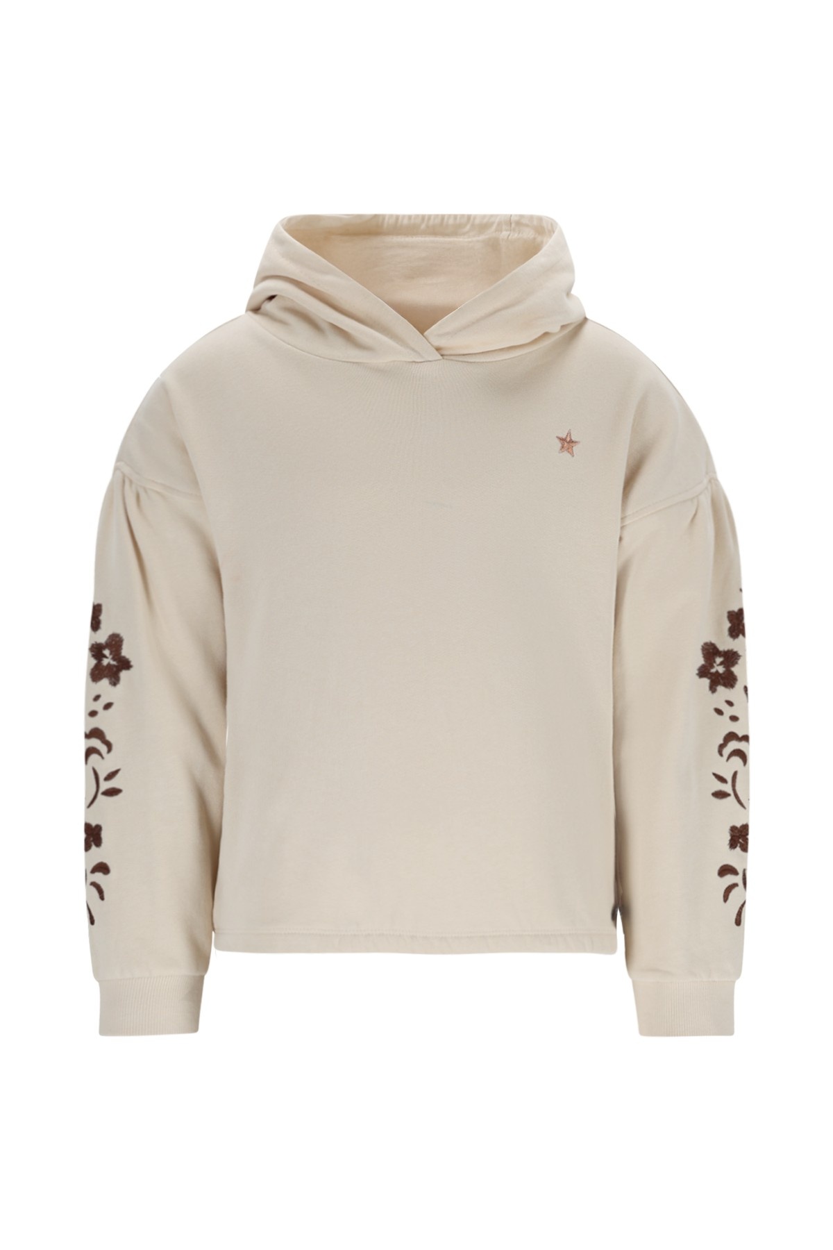 Like Flo winter sweater meisjes - beige - Dyla - capuchon afbeelding