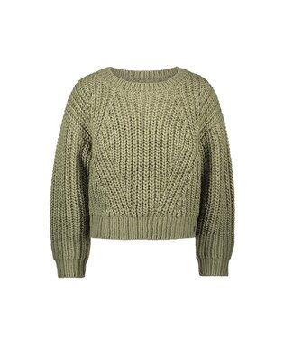 Like Flo winter sweater meisjes - groen - Djuna - gebreid