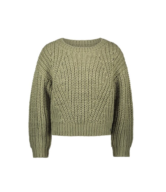Like Flo winter sweater meisjes - groen - Djuna - gebreid