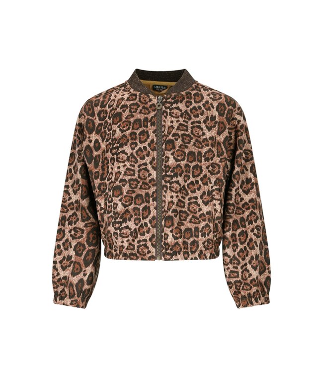 Like Flo winter vest meisjes - bruin - Diala - ritssluiting