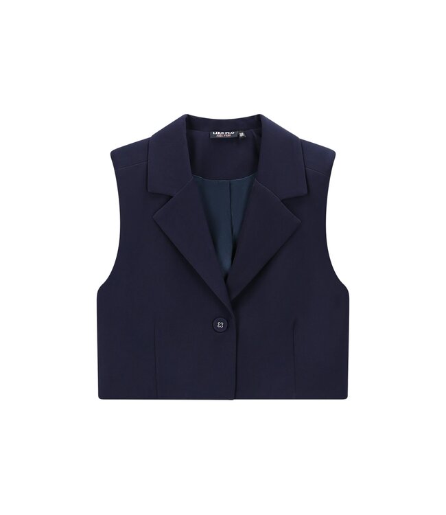 Like Flo winter gilet meisjes - navy blauw - Demi