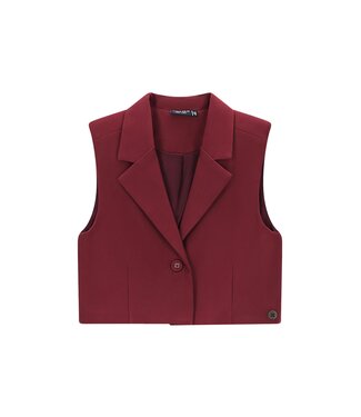 Like Flo winter gilet meisjes - rood - Demi