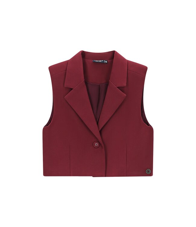 Like Flo winter gilet meisjes - rood - Demi