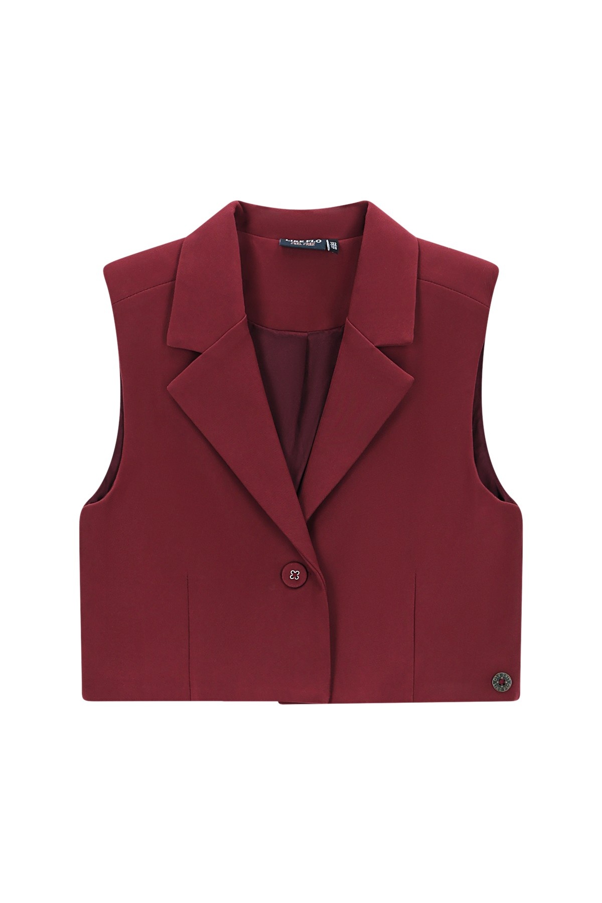 Like Flo winter gilet meisjes - rood - Demi afbeelding