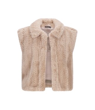 Like Flo winter bodywarmer meisjes - beige - Dorley - fur