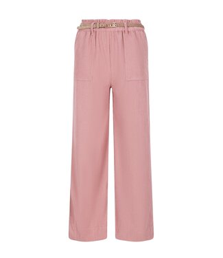 Like Flo winter corduroy wide leg broek meisjes - roze - Finn - riemlussen