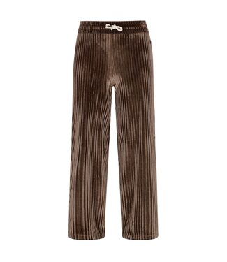 Like Flo winter velvet wide leg broek meisjes - bruin - Fem
