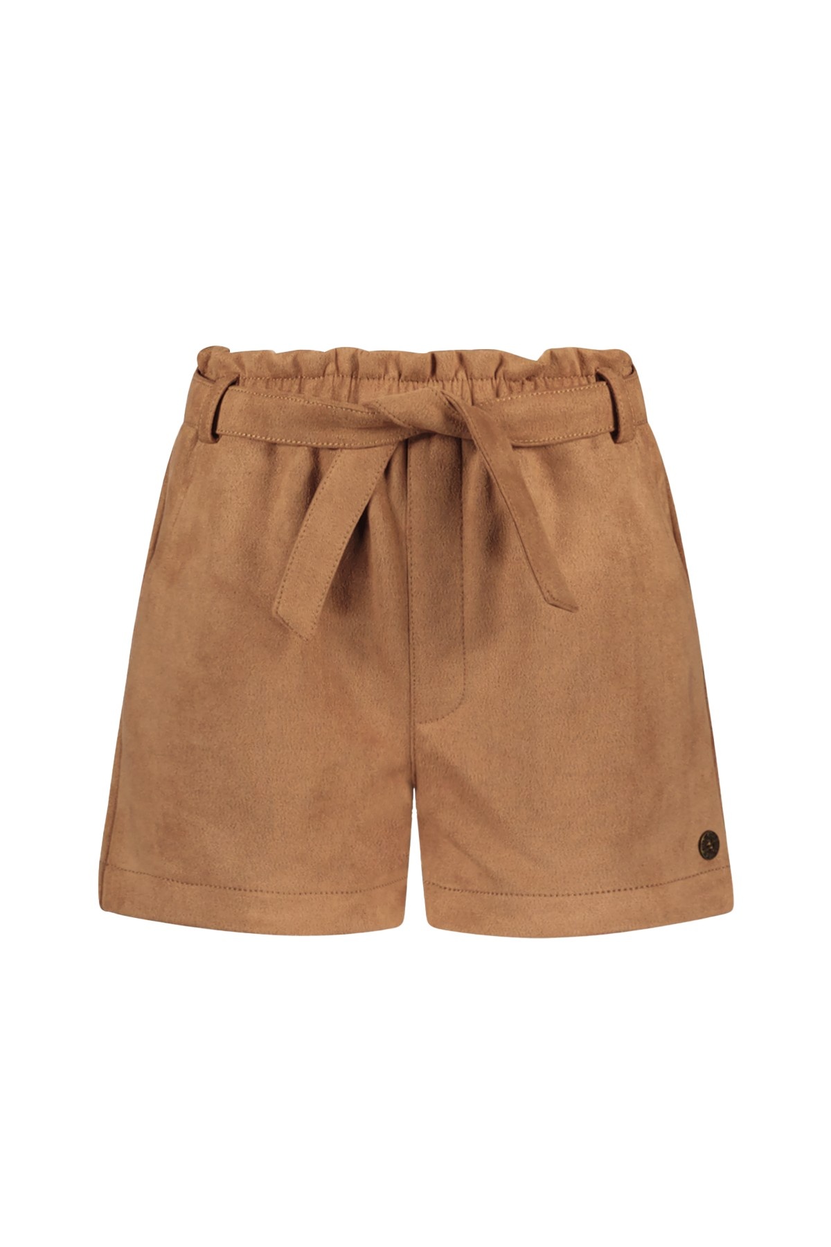 Like Flo winter nep leren short meisjes - bruin - Fay-Linn - schelpenriem afbeelding