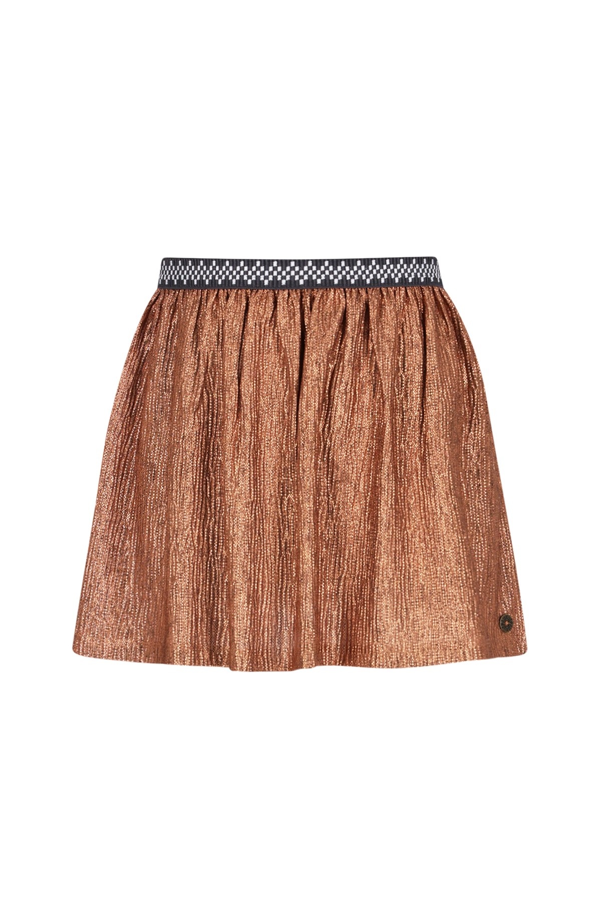 Like Flo winter rok meisjes - bruin/rood - Holly - metallic afbeelding