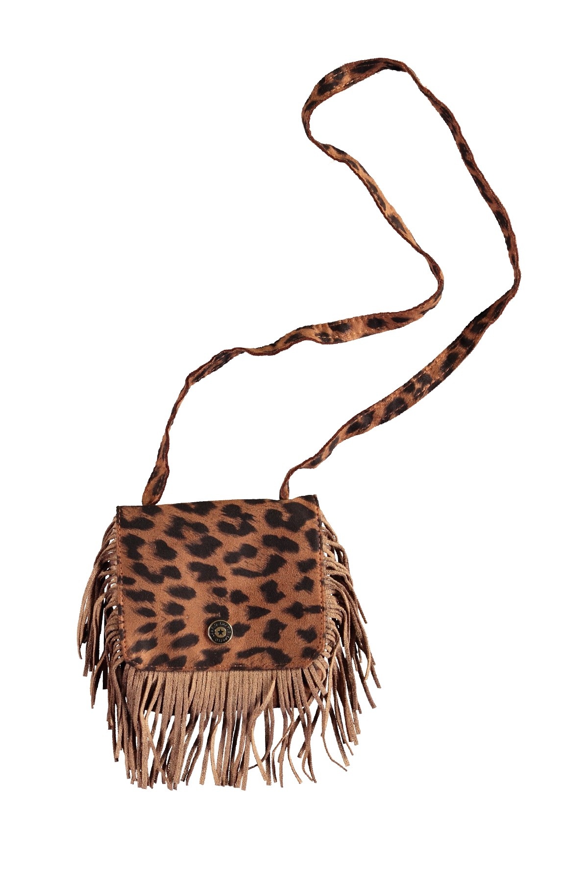 Like Flo winter tas meisjes - bruin - Nina - animal afbeelding