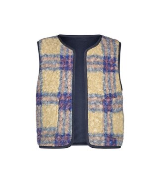 B.Nosy winter gilet meisjes - blauw - Gina - geruit