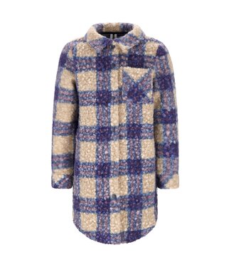 B.Nosy winter blouse meisjes - blauw - Bianca - geruit