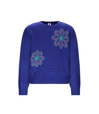 B.Nosy winter sweater meisjes - blauw - Khloe - gebreid, jacquard