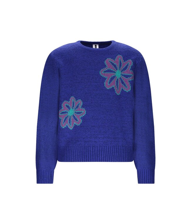 B.Nosy winter sweater meisjes - blauw - Khloe - gebreid, jacquard