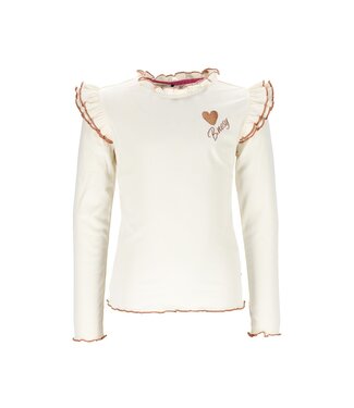 B.Nosy winter top meisjes - ecru - Tonya - ruffles