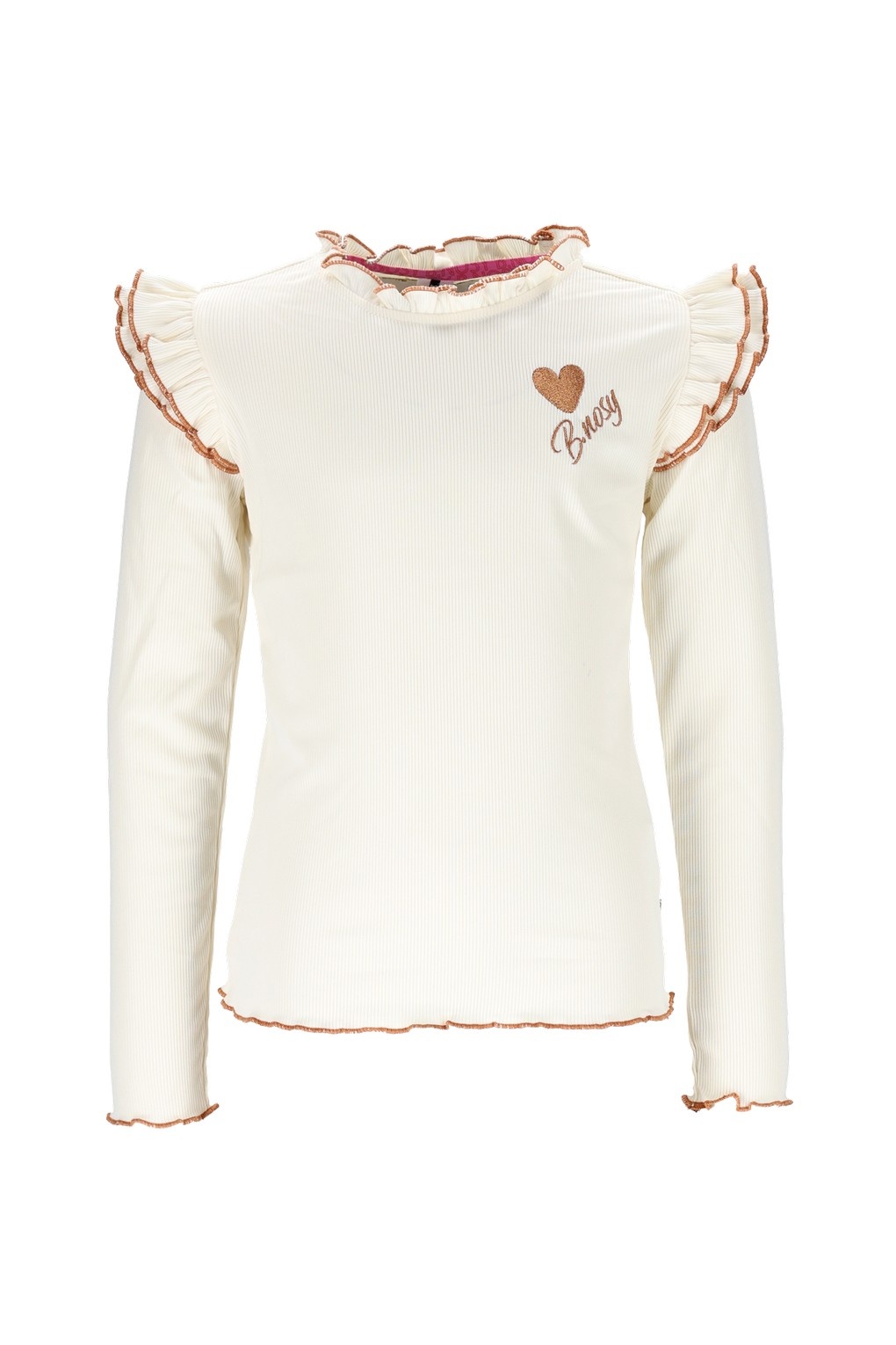 B.Nosy winter top meisjes - ecru - Tonya - ruffles afbeelding
