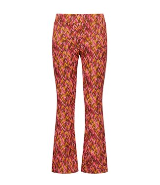 B.Nosy winter flare broek meisjes - roze/bruin - Pepper - print