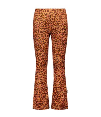 B.Nosy winter flare broek meisjes - bruin - Phoebe - luipaard