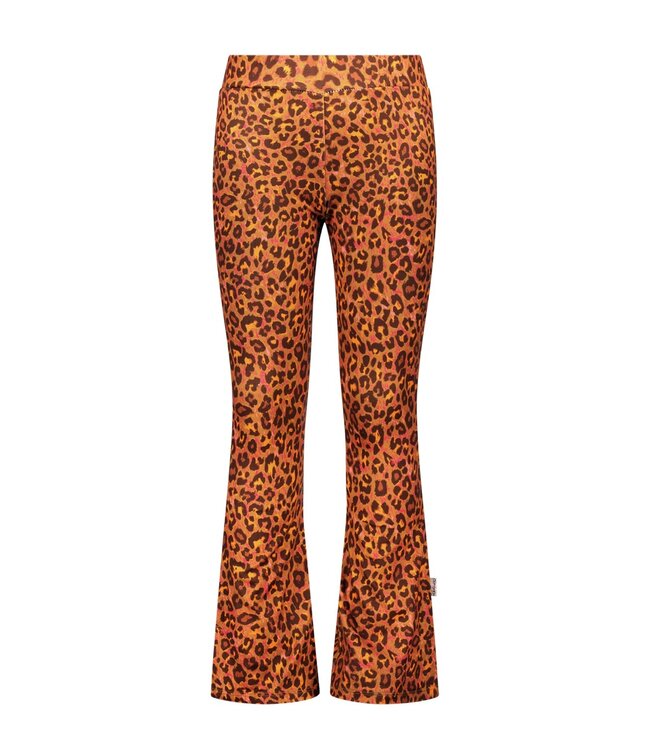 B.Nosy winter flare broek meisjes - bruin - Phoebe - luipaard