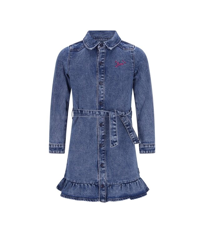 B.Nosy winter jurk meisjes - blauw - Dilan - denim