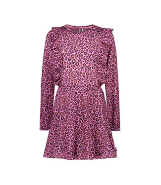 B.Nosy winter jurk meisjes - roze/paars - Dionne - print