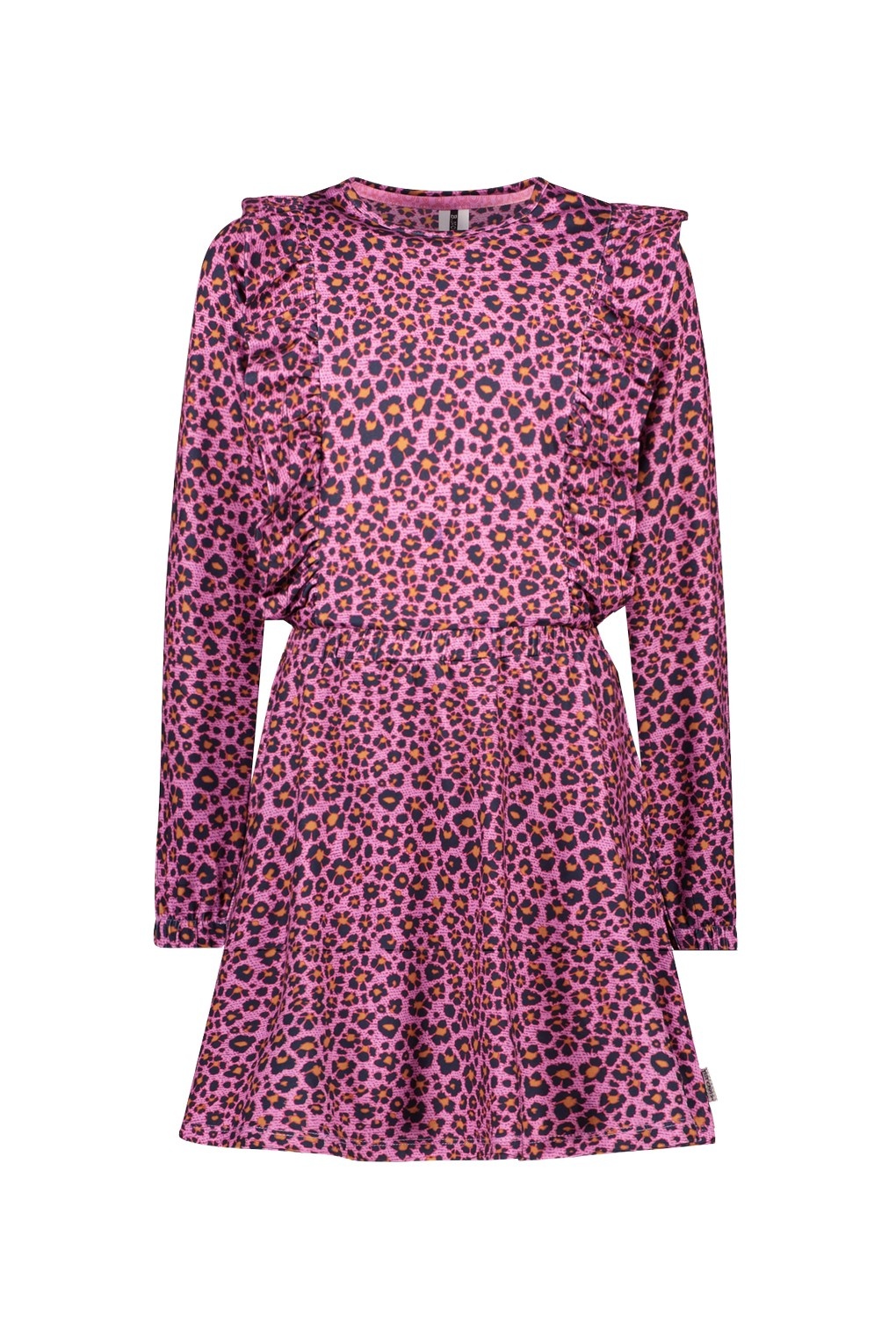 B.Nosy winter jurk meisjes - roze/paars - Dionne - print afbeelding