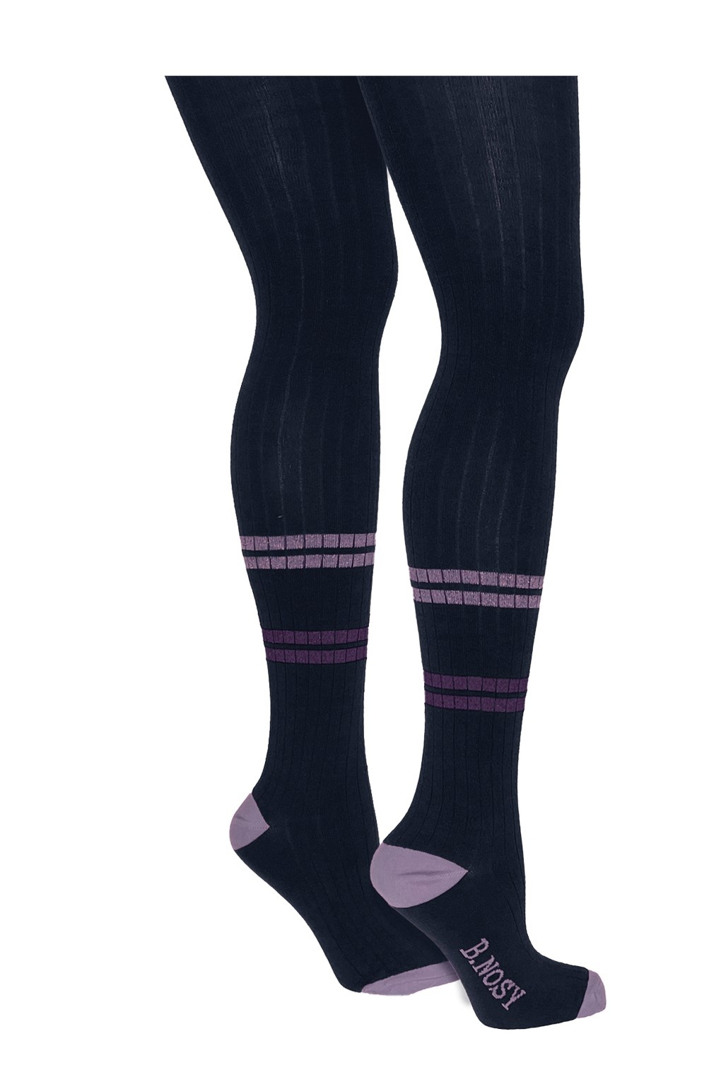 B.Nosy winter panty meisjes - navy blauw - Marley - gestreept afbeelding