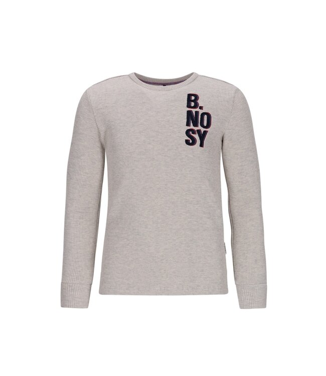 B.Nosy winter t-shirt jongens - beige - Thomas - wafelstructuur/longsleeve