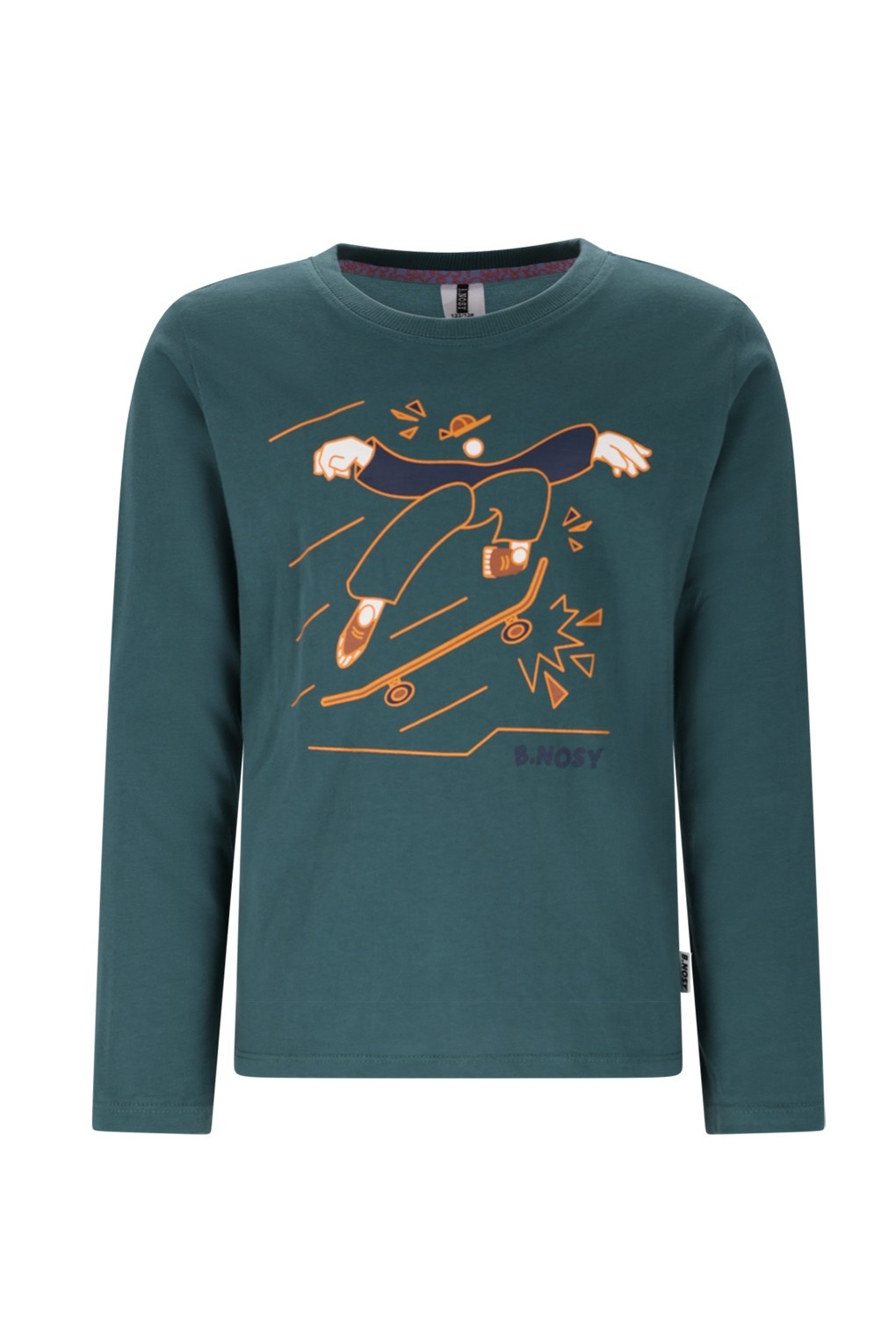 B.Nosy winter t-shirt jongens - groen - Trevor - longsleeve afbeelding