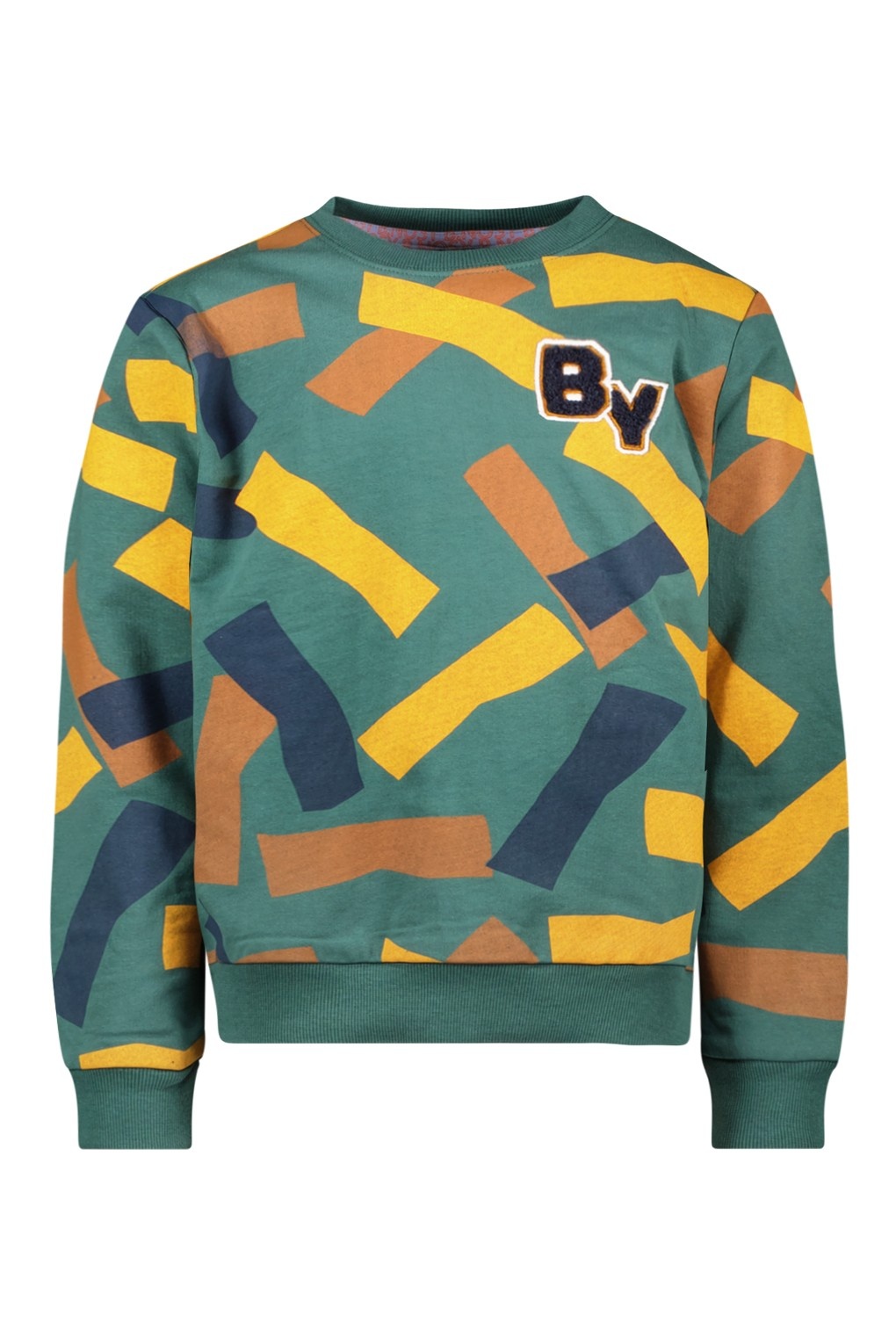 B.Nosy winter sweater jongens - groen - Scott - print afbeelding