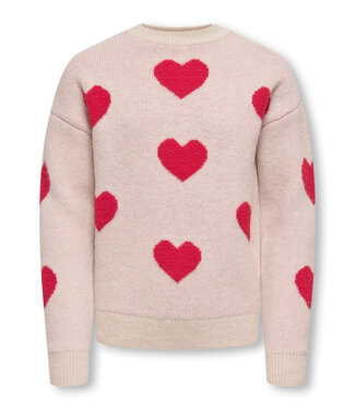Kids ONLY winter sweater meisjes - grijs - KogNaja - regular fit, gebreid