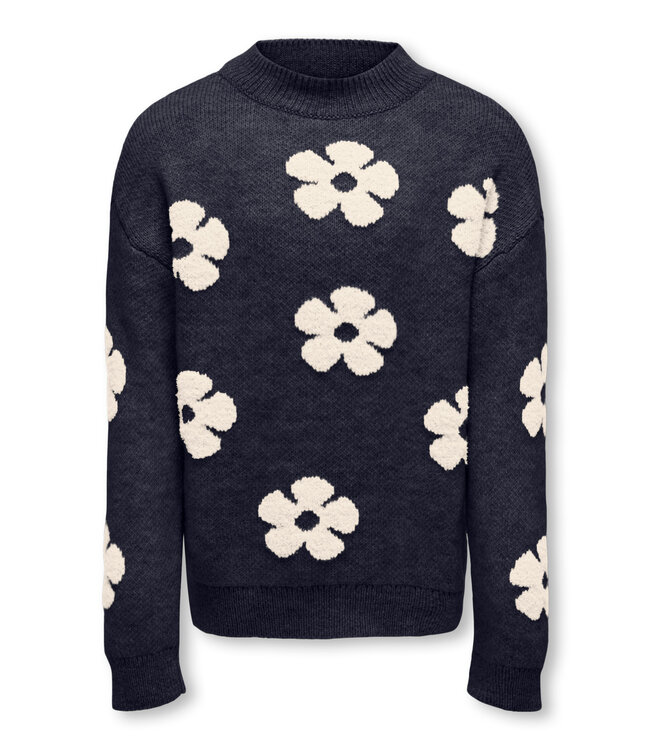 Kids ONLY winter sweater meisjes - blauw - KogNaja - regular fit, gebreid