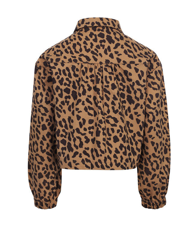 LOOXS 10sixteen winter blouse meisjes - bruin - luipaard