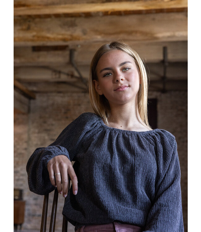 LOOXS 10sixteen winter smock top meisjes - grijs