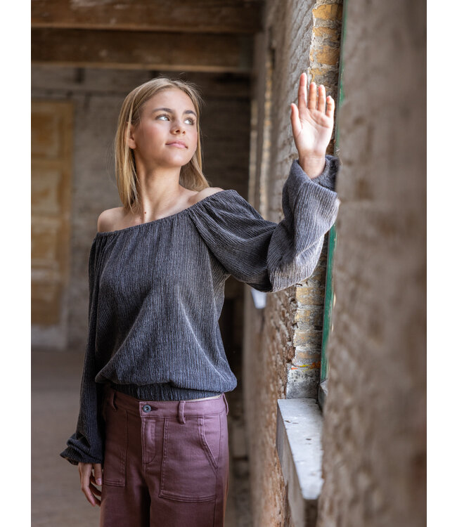 LOOXS 10sixteen winter smock top meisjes - grijs