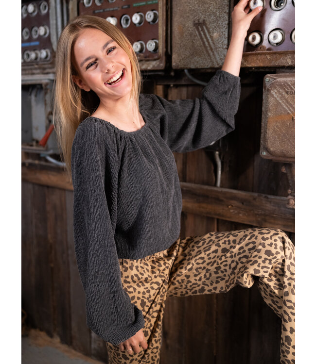 LOOXS 10sixteen winter smock top meisjes - grijs