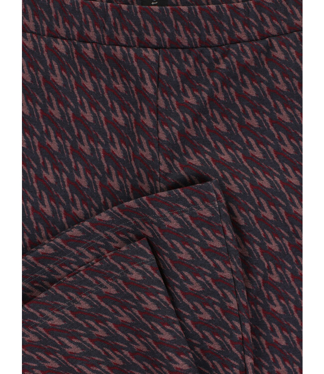 LOOXS 10sixteen winter flare broek meisjes - bordeaux rood/roze - camouflage