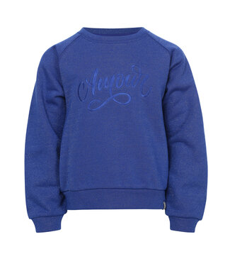 LOOXS Little winter sweater meisjes - blauw - lurex