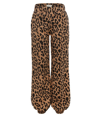 LOOXS Little winter broek meisjes - bruin - luipaard