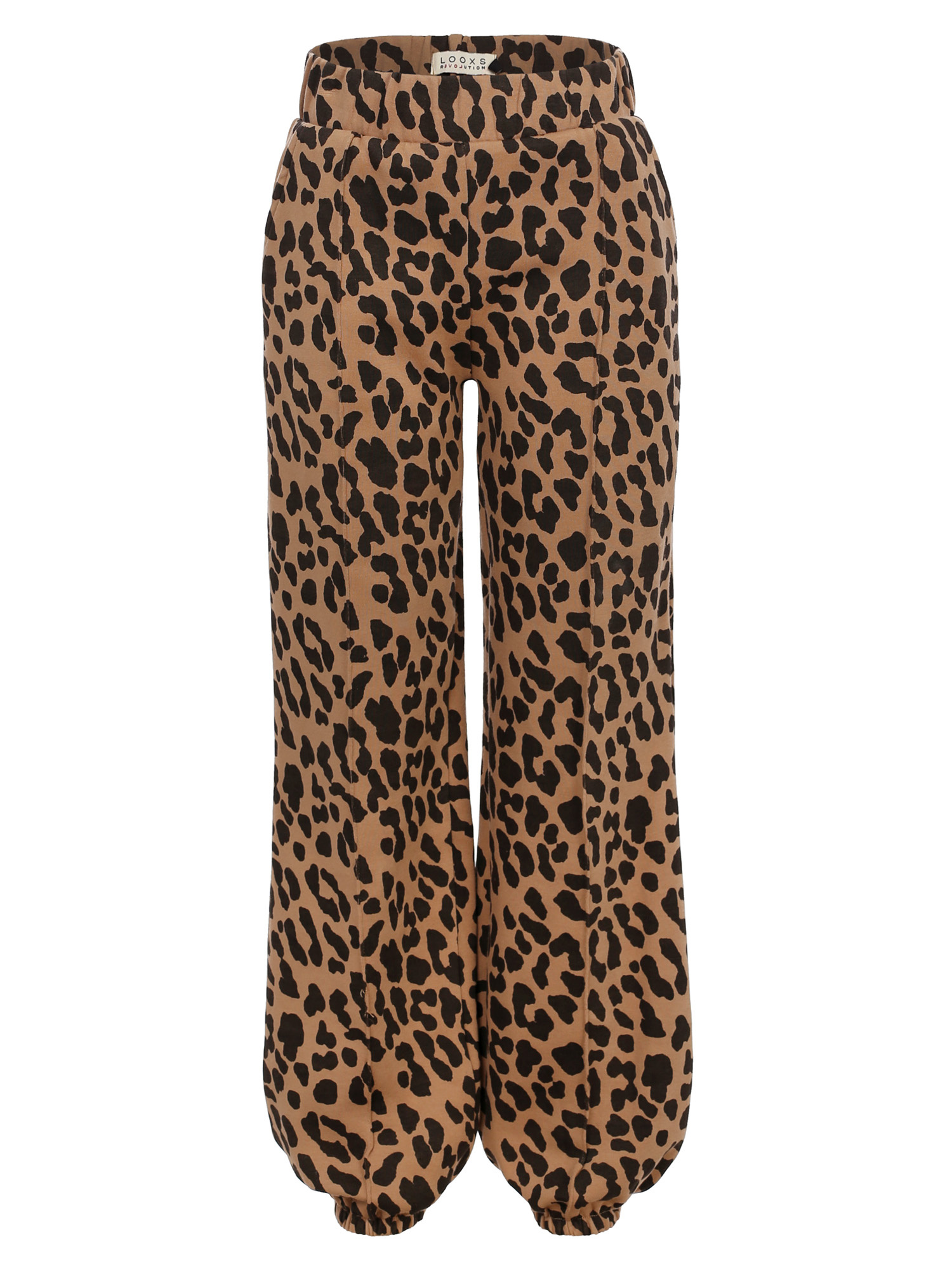 LOOXS Little winter broek meisjes - bruin - luipaard afbeelding