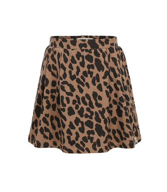 LOOXS Little winter rok meisjes - bruin - luipaard