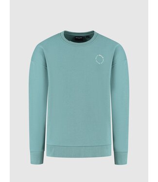 Ballin winter sweater jongens - groen - cirkel logo
